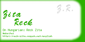 zita reck business card